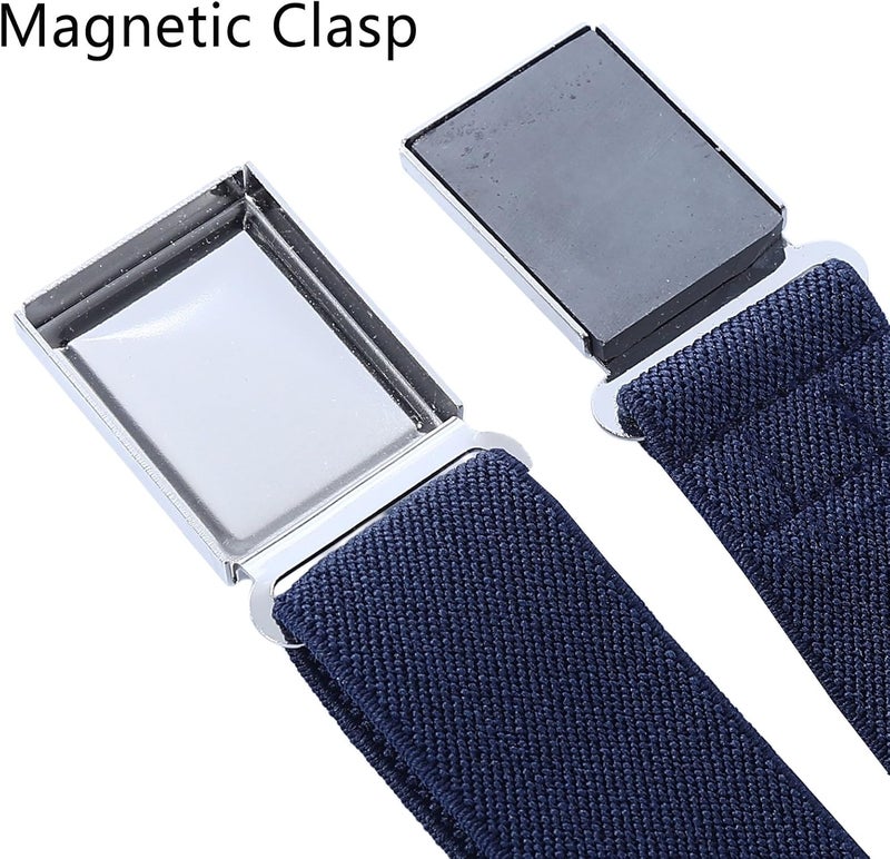 Kajeer Kids Boy Belt Magnetic Belts Adjustable Elastic Belt Magnetic Buckle for Boys Girls(4 PCS) - Image 4